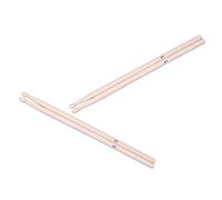 PartyKindom Bacchette per Batteria 5A in Legno d'Acero 2 Paia Bacchette Pratiche per Percussioni Accessori per Strumenti Musicali Design Antiscivolo