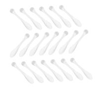 PartyKindom Bastoncini Per Massaggio Occhi e Misurini Per Crema Viso, Set Da 20 Pezzi, Stick Trasparente in Acrilico, Portatile Per Viaggi e Cura Quotidiana Della Pelle Delicata Degli Occhi