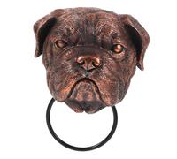 PartyKindom Battente Porta Testa Cane in Maniglia Decorativa Vintage per Ingressi e Cancelli Design Facile da Installare Regalo Originale e Ufficio