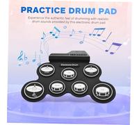 PartyKindom Batteria Elettronica Roll-up Pad Portatile Per Principianti e Adulti Batteria Digitale Silenziosa Metronomo Integrato Per Esercizi e Viaggi