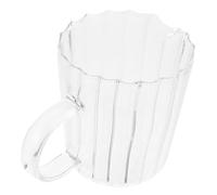PartyKindom Bicchiere in Vetro Premium per Latte e Salse Tazza Trasparente con Beccuccio Antigoccia Adatta per Bevande Calde e Fredde Facile da e Sicura per Uso