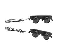 PartyKindom Binocolo Indossabile con Cuffia 3x Ingrandimento, Occhiali di Ingrandimento Binoculari Compatti per Pesca, Birdwatching e Teatro, Set 2 Pezzi per Uso Outdoor e Concerti