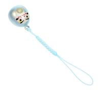 PartyKindom Bodhidharma Cat Eye Ciondolo Piccolo Chiave Rintocchi Oscillante Campanello Della Fortuna Portachiavi Della Fortuna Keychain Ciondolo Telefonico Sky-blue Rame
