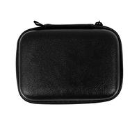 PartyKindom Borsa Organizer per Cavi e Accessori Digitali in PU Vintage Nero Custodia Porta Power Bank con Scomparto in Rete Zip Resistente per Viaggio e Uso