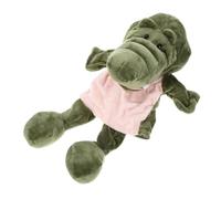 PartyKindom Burattino Mano Coccodrillo Morbido Giocattolo Interattivo Animale Peluche per Racconti Educativi e Regalo