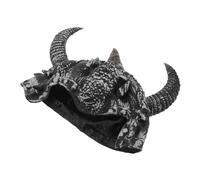 PartyKindom Cappello Da Generale in Corno Vichingo Elmo Del Re Accessori Vichinghi Da Uomo Cappelli Vichinghi Copricapo Vichingo Da Donna Storico Elmo Vichingo Elmo Di Corno Annata Vinile