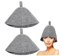 PartyKindom Cappello Sauna in Ispessito 2 Pezzi Comodo Sauna e Bagno Accessorio Essenziale per Relax e