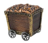 PartyKindom Carrello da Miniera in Forziere del Bottino Giocattolo per Ragazzo Ragazza da Gioco per Avventure coi Pirati Versione di Auto Accessori per Sala Giochi