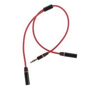 PartyKindom Cavo Audio Splitter Maschio Adattatore per Microfono e Cuffie Collegamento per Esperienze Audio Collaborative Facile Plug And Play