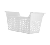 PartyKindom Cestino per Congelatore Regolabile in Plastica Bianco Foro Drenaggio, Organizer Multifunzionale per Conservare e Categorizzare Alimenti nel Freezer