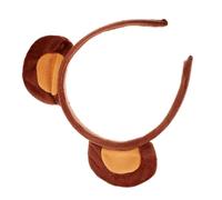 PartyKindom Chiesa Per Le Orecchie Dell'orso Fascia Animale Accessori Rosa Fascia Per Orecchie Da Orso Orecchio Fascia Con Orecchie Di Orso Bruno Carino Adulto Polare Marrone Peluche