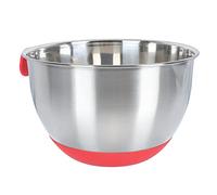 PartyKindom Ciotola per Insalata Acciaio Inossidabile e Silicone con Ergonomico e Scala Graduata Antiscivolo per Cucina Ristorante e Casa
