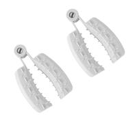 PartyKindom Clip di Sicurezza le Mani 2 Pezzi Grigio, Protezione Antitaglio per Dita da Cucina per Affettatrice e Grattugia, Paramano Multiuso per Uso Domestico e Professionale