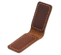 PartyKindom Clip Pelle Vintage Multifunzione Fermasoldi e Segnalibro Marrone per Banconote e Carte con Design Magnetico Sicuro per