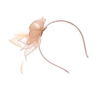 PartyKindom Clip Per Con Fascia a Cilindro Cuffia Per Fascia Per Il Tè Cappelli Per Le Donne Ragazzo Adulto Oscuro D'oro 1920 Ragazze Cappello Artificiali Rosa