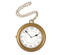 PartyKindom Collana dell'orologio minuscolo desiderio decorazioni per costumi da festa Cosplay rap annata orologi in costume pendente dell'orologio collana orologio gigante plastica D'oro