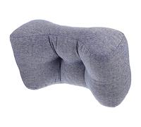 PartyKindom Cuscino Lombare per Sedili Auto Supporto per Sollievo Lombare, Imbottitura in Cotone Confortevole, Design Ergonomico per Guida Prolungata, Cuscino per Schienale Ufficio e Auto, Colore Blu