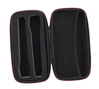 PartyKindom Custodia Microfono Doppia Nera Rigida Eva Antishock Leggera Portatile Per Viaggi e Karaoke Con Scomparto Accessori Organizzato