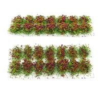 PartyKindom Decorazioni per Scenari Militari e Tavoli da Sabbia, Set 2 Pezzi di Ciuffi Vegetali in Resina per Modellismo Diy, Ornamenti Vegetali Artificiale Aspetto Realistico e Finitura