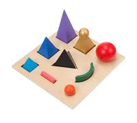 PartyKindom Educativo in Legno per Insegnare la Puzzle Stereoscopico Montessoriano per Grammaticali Sviluppo della Coordinazione Creatività