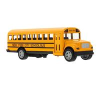 PartyKindom Educativo Mini Autobus Scolastico per Pull Back per Compleanni e Sicuro e Resistente Stimola Relazioni Genitore