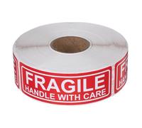 PartyKindom Etichette Fragili per Imballaggio Adesivi in Dimensioni Avvertimento per Spedizione di Vetro e Ceramica