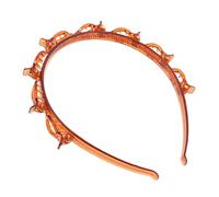 PartyKindom Fasce per Chioma Sportive da Donna con Clip Antiscivolo, Doppio Strato in Plastica Traspirante, per Corsa, Yoga e Attività All’aperto, Set da 2 Rosse