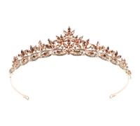 PartyKindom fascia a di cristallo comunione per arredamento del matrimonio Essere Accessori nuziale adornare decorazioni matrimonio cerchietto con foglia di strass fascia da ballo lega