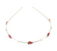 PartyKindom fascia alla fragola perline Scintilla accessori per alla fragola gruppo musicale sirena fascia da sposa Accessori per per adolescenti lega (ferro) D'oro