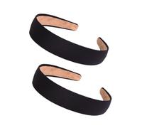 PartyKindom Fascia Larga Per Chioma Da Donna 8 Pezzi Elastiche Rivestite Tessuto Fasce Larghe Per La Testa Nero Accessori Chioma Ragazza Per Feste Cerimonie Concerti