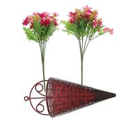 PartyKindom Fiori Artificiali da Appendere alla Parete Pianta Rustico Decorazione di Fiori Girasole Cestino Ghirlanda Fiori Finti con Cesto Mazzo Villetta Fata Fiore Artificiale Casa Plastica