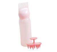 PartyKindom Flacone Applicatore a Pettine Per Radici e Olio Chioma Set Da 2 Pezzi Facile Da Spremere Per Colorazione e Trattamento Chioma a Casa