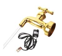 PartyKindom Fontana da Galleggiante con Rubinetto Invisibile in Plastica Resistente Decorazione Fluttuante per Esterni e Vasi Completo con Pompa LED Adatta per Esterno e Originale
