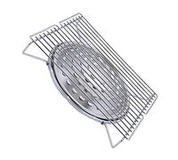 PartyKindom Graticola Barbecue Inossidabile Supporto Robusto Outdoor e Picnic