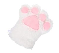 PartyKindom Guanti Con Artigli D'orso Guanto in Peluche Con Artiglio Di Gatto Guanto Di Peluche Per Gatti Guanti a Zampa Di Gatto Guanto Per Zampa Di Gatto Bianca Di Alta Qualità