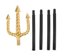 PartyKindom Halloween Forcone Cosplay in Plastica Nero Sezioni Accessorio per Costume Re Demone Prop per Festa Mascherata e Gioco di Ruolo