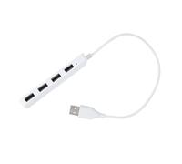 PartyKindom Hub di Estensione USB Porte Splitter e Convertitore Hub per Caricabatterie e Connessione Dispositivi Compatibile PC e Laptop Bianco