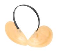 PartyKindom Imitazione oggetti d'orecchio fasce per costumi divertenti parti del corpo recise orecchie di maiale giganti costume da naso puntello sanguinante di Halloween organi finti Vinile