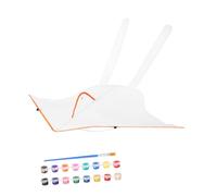 PartyKindom Kit Aquilone Fai da Te per Aquilone Vuoto Colori Acrilici e Pennello per Decorare e Colorare Creativamente all Colore Casuale Colore Casuale