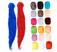 PartyKindom Kit DIY Lana per Infeltrimento Ago Colori Monocromatici Cad Materiale Creativo per Progetti Fai da Te Lana Roving Premium per Manuale Sicuro e Divertente