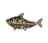 PartyKindom Lampada Notturna LED in con Design Pesce Decorazione e Acquario Luce Calda e Morbida per Romantici