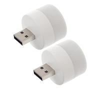 PartyKindom Lampada Notturna USB Hub a 2 Porte, Illuminazione da Tavolo e Computer, Adattatore Multi-Funzione Plug-And-Play, Luce a Bassa Consumo per Uso Notturno in Casa e Ufficio