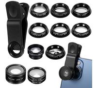 PartyKindom Lenti Per Smartphone Kit Di Lenti Grandangolari e Macro Multifunzionali Compatibili La Maggior Parte Degli Smartphone e Dispositivi Mobili Per Scatti Di Paesaggi Gruppi e Oggetti p