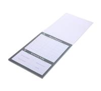 PartyKindom Libro del piano alimentare strappabile per alimenti pianificatore taccuino del menu domestico per il alimentare Carta Nero