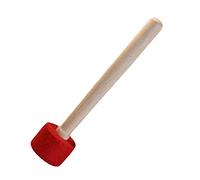 PartyKindom Mallet per Ciotola Tibetana Rosso Battente Resistente e per Meditazione e Yoga Strumento Manuale per Chiari e Duraturi