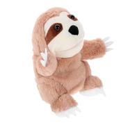 PartyKindom Marionetta Bradipo Peluche Morbida e Interattiva per Racconta Storie Giocattolo Educativo per Marionetta Mani Animali Peluche Lavabile