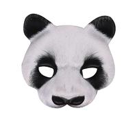 PartyKindom Maschera Panda Strisciante Carattere Cartone Animato Maschera Halloween Panda Il Per Guidato Puntello Costume L'animale Animali Maschere Di Animali Dei Cartoni Animati Eva Bianca