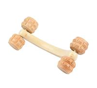 PartyKindom Massaggiatore Manuale Legno Per Rilascio Muscolare Roller Portatile Per Tensioni e Relax Adatto Per Ufficio e Viaggi Strumento Massaggiante Pratico e Leggero