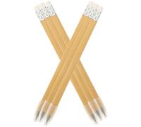 PartyKindom Matite in Bambù senza Inchiostro 6 Pezzi Design Ergonomico e Colore Beige, Matite Eterne Pratiche per Insegnanti e Studenti, per Disegno e Scrittura