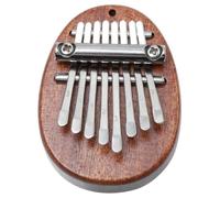 PartyKindom Mini Kalimba Pianoforte a Pollice Portatile 8 Note in Legno a Forma di Goccia per Principianti e Ragazzo Ragazza, Piccolo Piano a Dito Compatto per Pratica Musicale e Uso